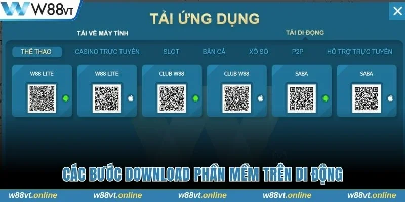Các bước download phần mềm trên di động